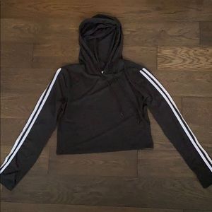 Cropped hoodie shirt